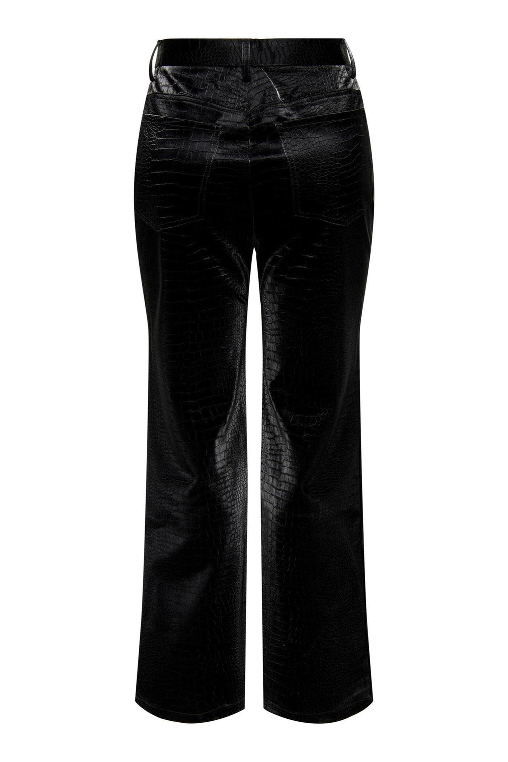 Alma Croco Pants - Negro