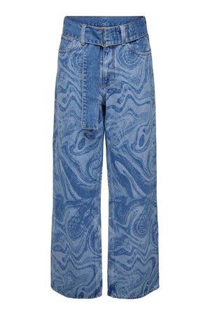 Esther Hope Print - Medium Blue Denim