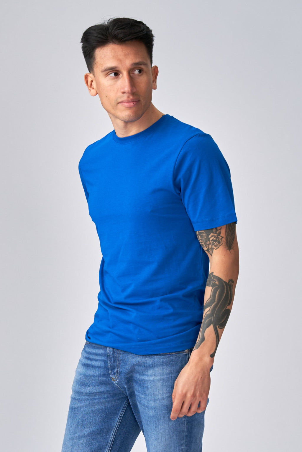 Camiseta básica orgánica - Azul