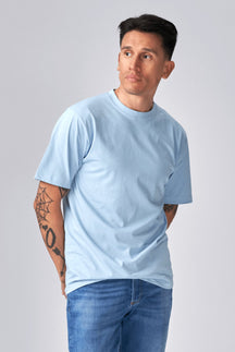Camiseta de gran tamaño - Azul claro