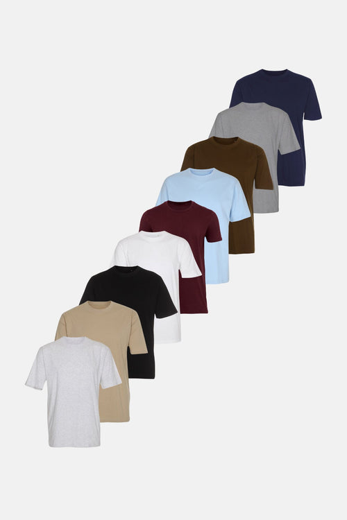Oversized T-shirts - Package Deal (9 pcs.) - TeeShoppen Group™ - T-shirt - TeeShoppen