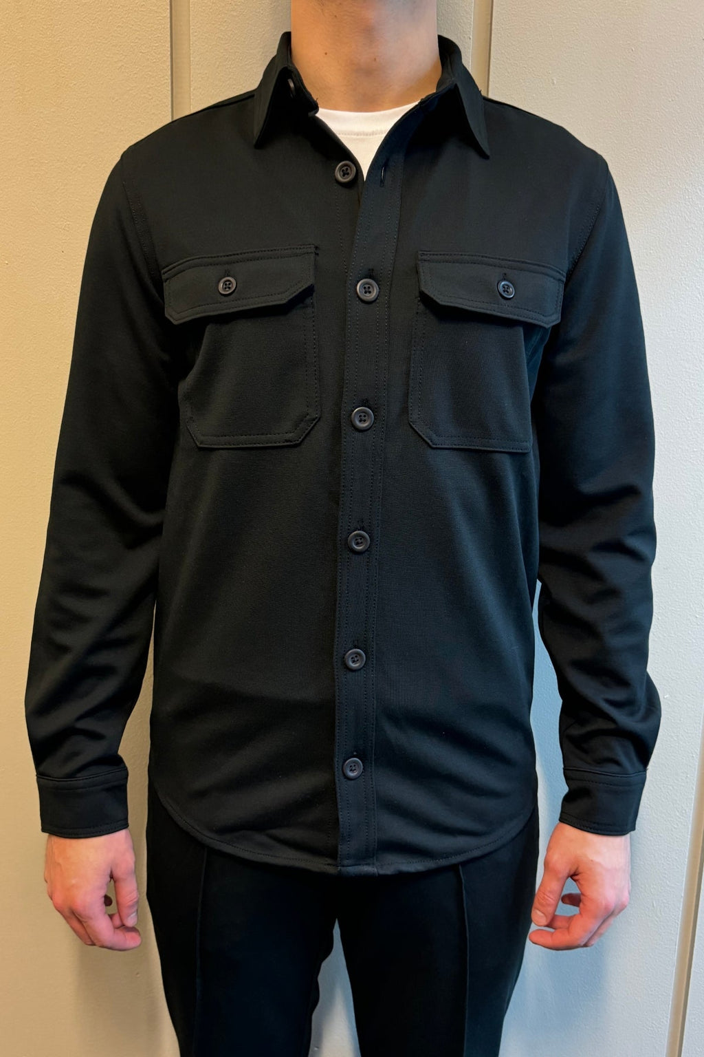 Performance Regular Overshirt - Negro