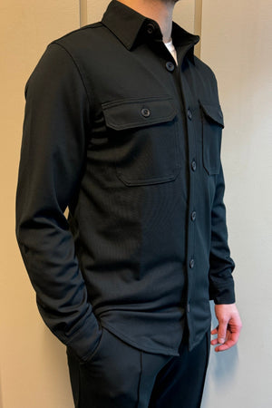 Performance Regular Overshirt - Negro