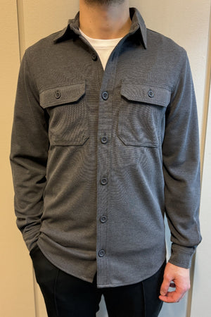 Performance Regular Overshirt - Carbón