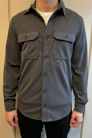 Performance Regular Overshirt - Carbón