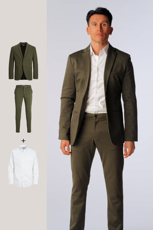 Performance Suit™️ (Verde oscuro) + Performance Camisa - Paquete