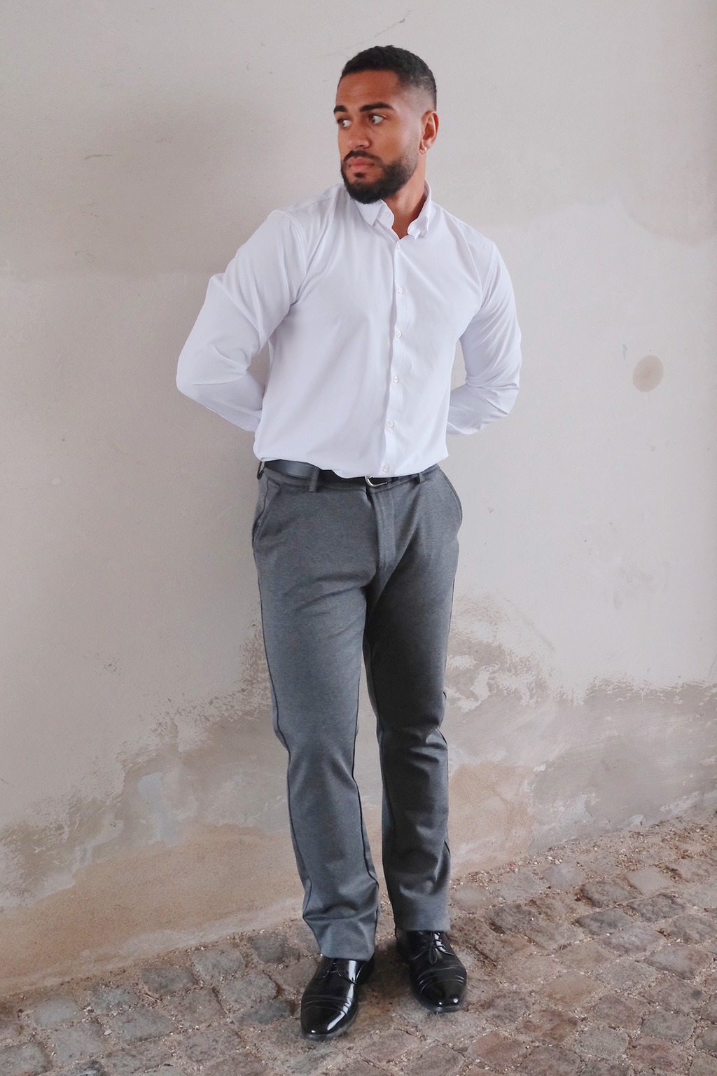 Performance Pants Wide - Gris mezcla