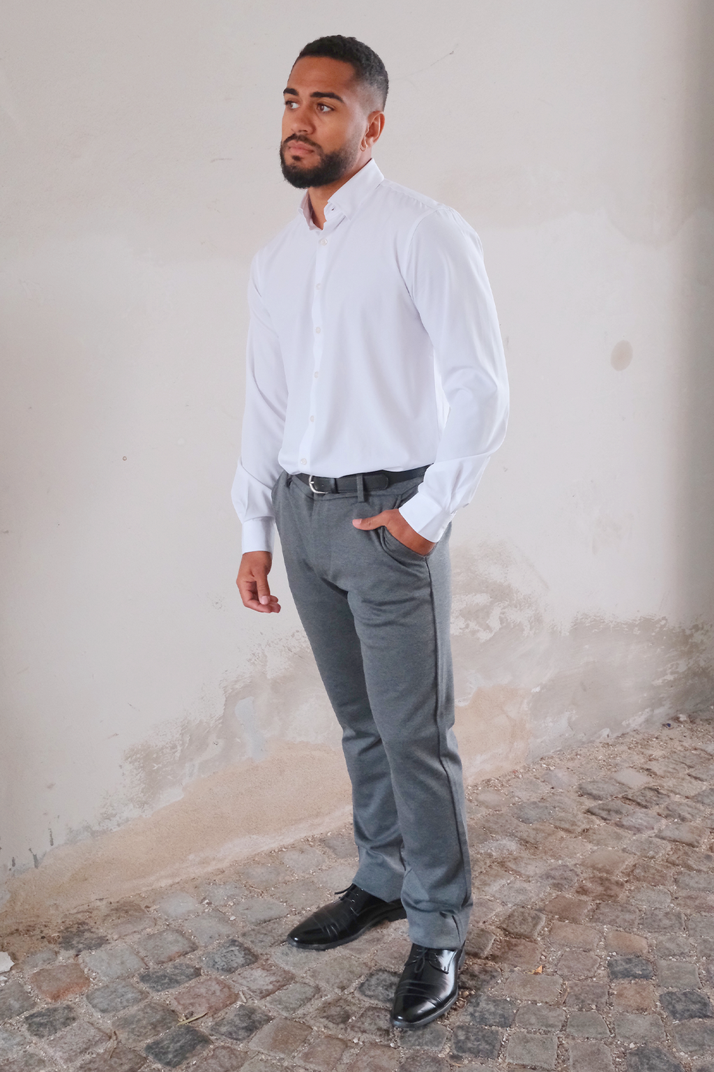 Performance Pants Wide - Gris mezcla