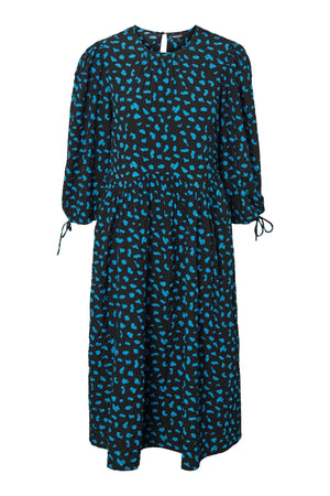 Anémona Midi Kjole - Blue Aster