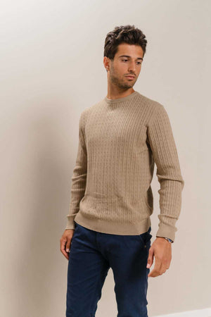 Pullover Cable Knit - Sand