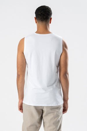 Sleeveless Tee - White