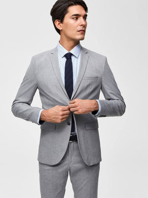 Slim Fit Blazer - gris claro