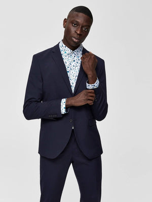 Slim Fit Blazer - Navy