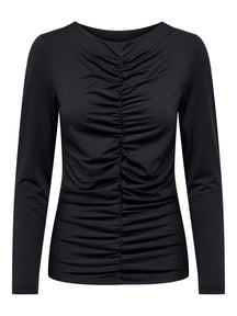 Blusa de manga larga de Sofie - negro