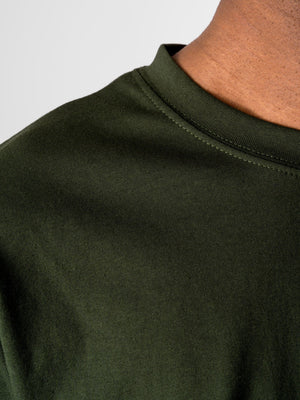 Camiseta de gran tamaño - verde oscuro