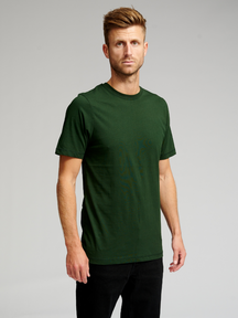 Camiseta básica orgánica - verde oscuro