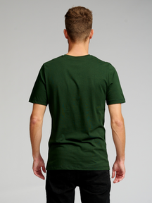 Camiseta básica orgánica - verde oscuro