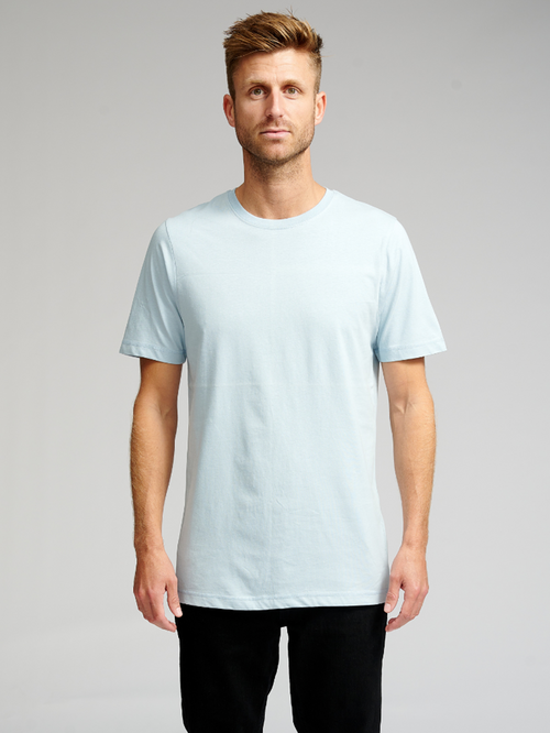 Basic T-shirt - Lyseblå - TeeShoppen - Blå