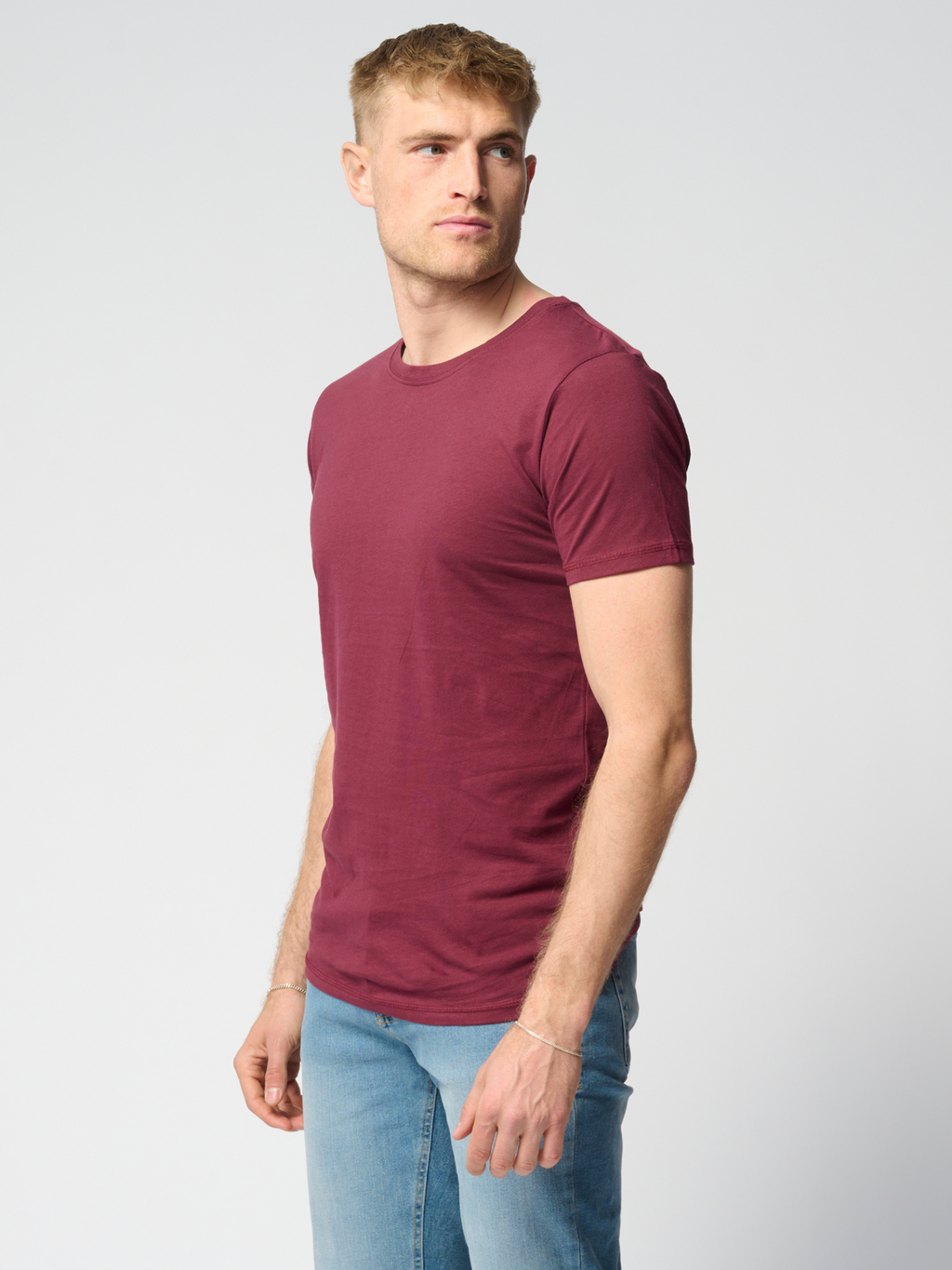 Camiseta muscular - Borgoña Rojo