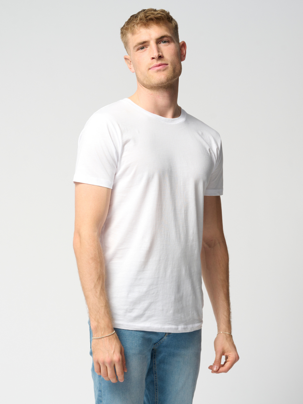 Camiseta muscular - blanco