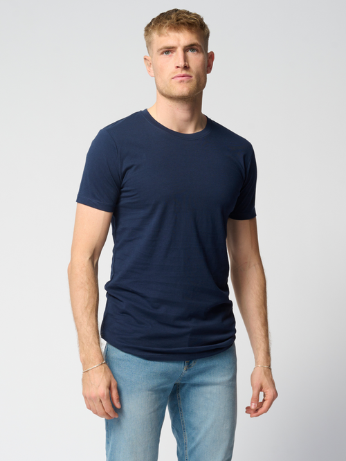 Muscle T-shirt - Navy - TeeShoppen - Blå