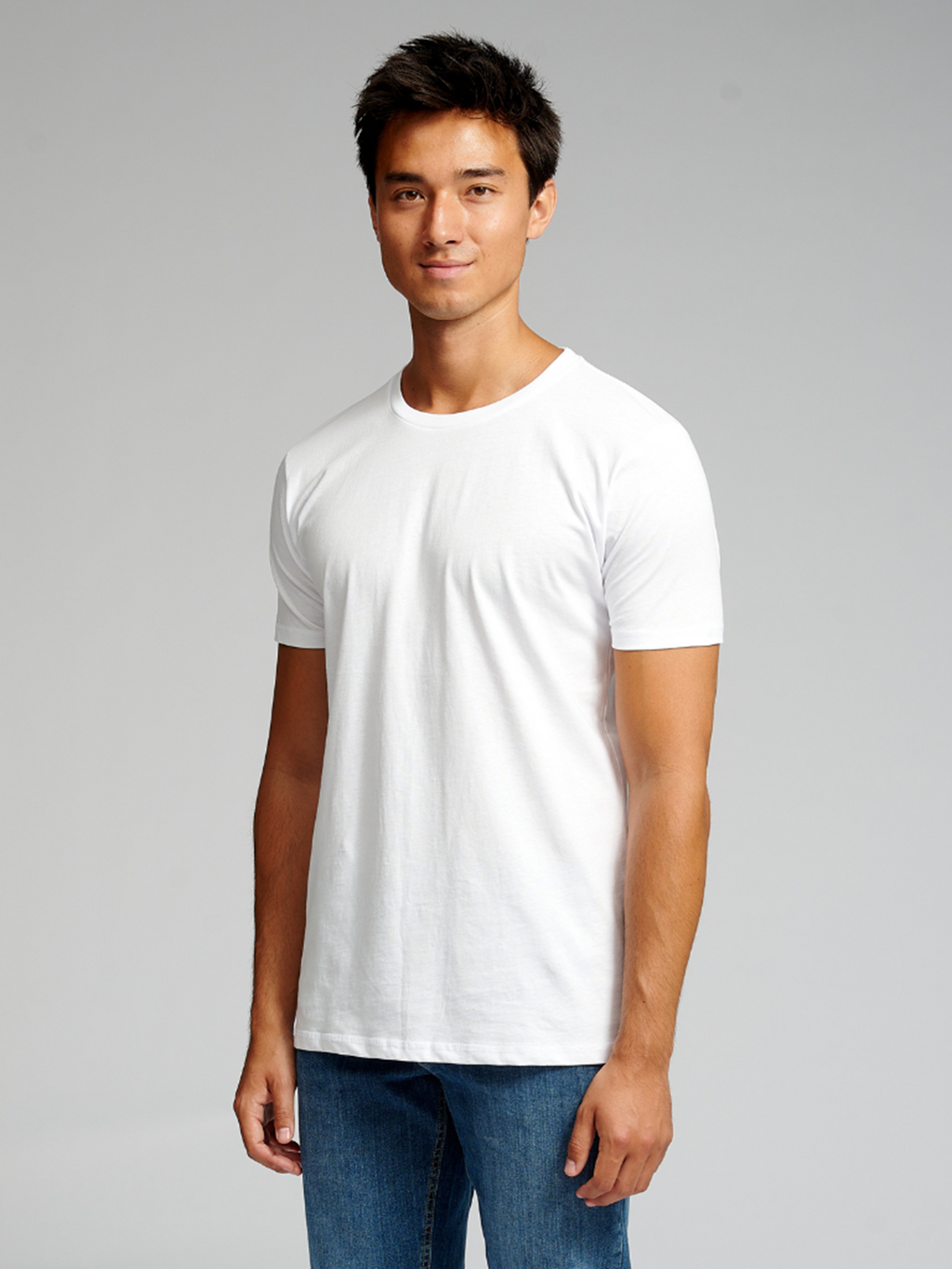 Camiseta muscular - blanco