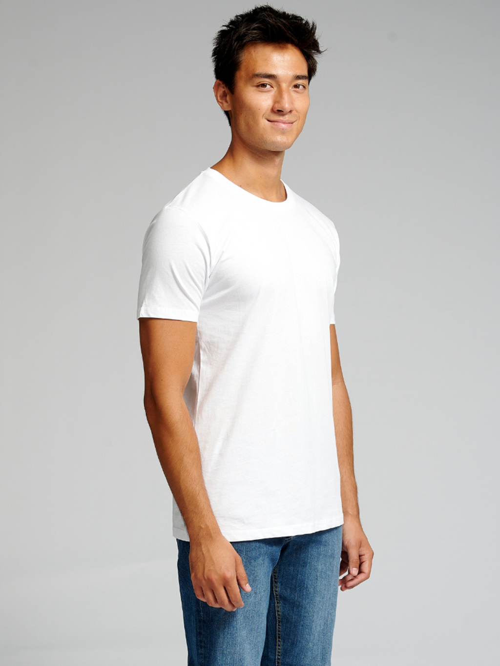 Camiseta muscular - blanco