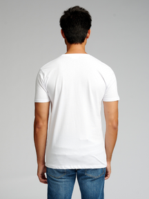 Camiseta muscular - blanco