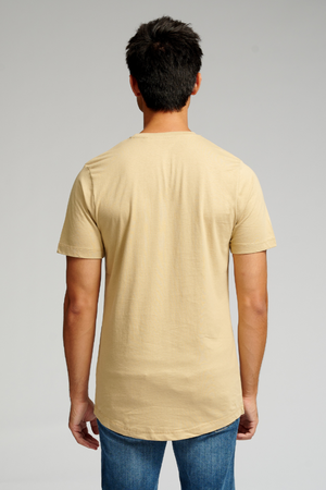Camiseta larga - beige