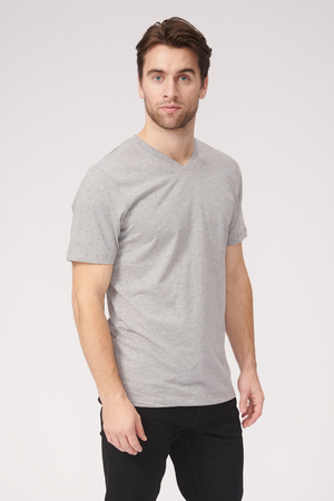 Camiseta básica de Vneck - Oxford Gray