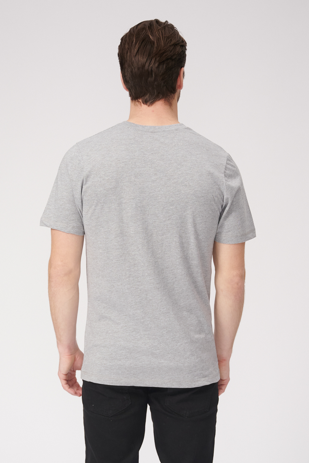 Camiseta básica de Vneck - Oxford Gray