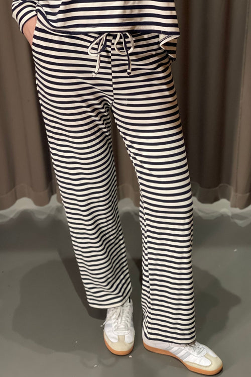 Stripped Pants - Blue - TeeShoppen Group™