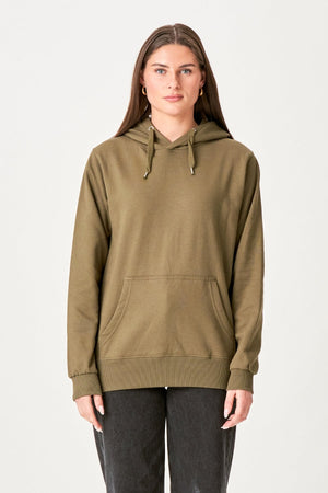Oversized Sudadera con capucha - Oliva