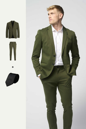 The Original Performance Suit™️ (Verde oscuro) + Corbata - Paquete (V.I.P)