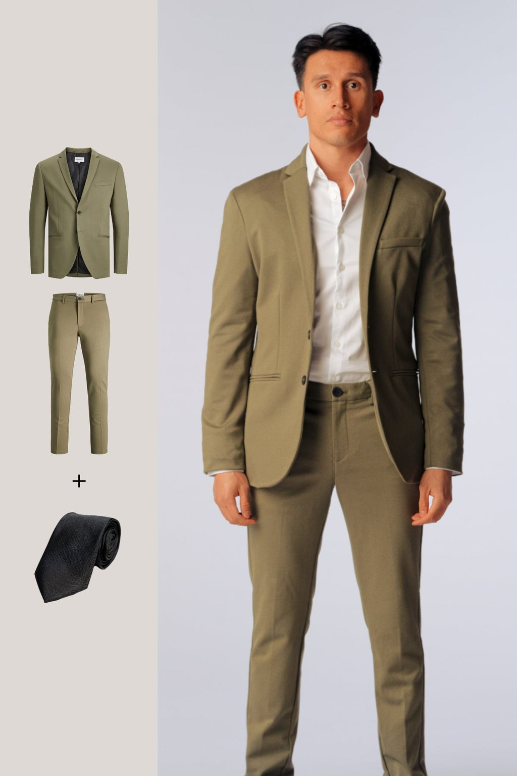 The Original Performance Suit™️ (Oliva) + Corbata - Paquete completo