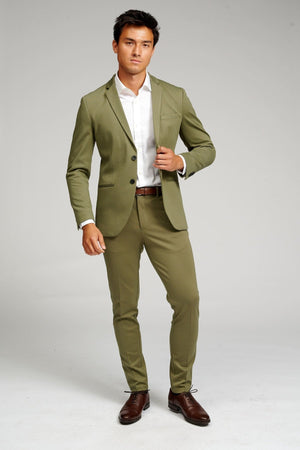 The Original Performance Suit™️ (Olive) + Tie - Package Deal (V.I.P)