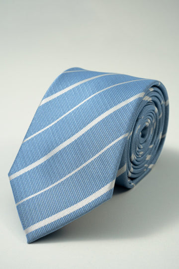 Corbata - Rayas Azul Claro