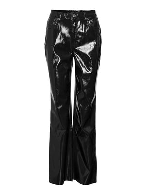 Kithy suelto brillante Pants - Negro