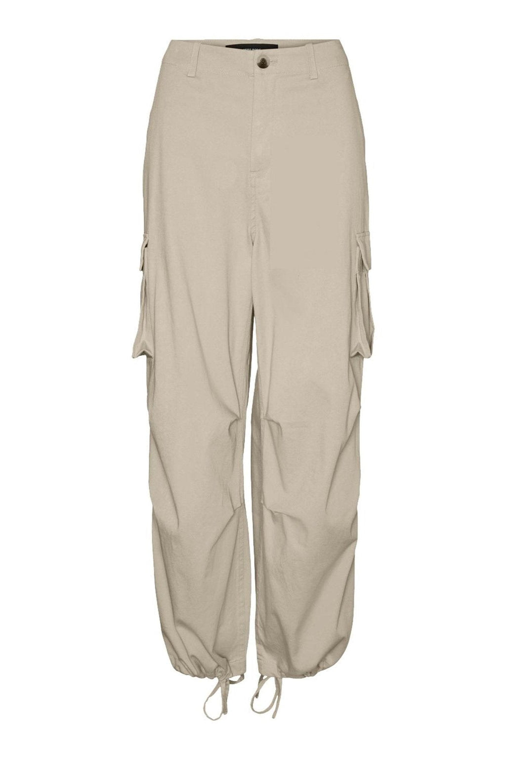 Emili Baggy Cargo Bukser - Oyster Gray
