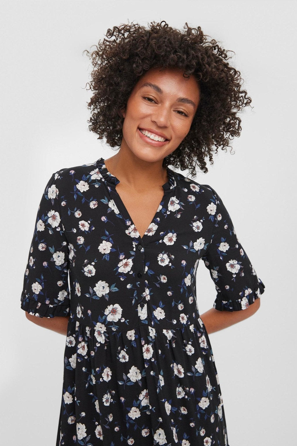 Vestido fácil de ternero 2/4 - negro