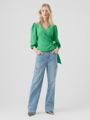 Pepper Aya Bluse - Verde brillante