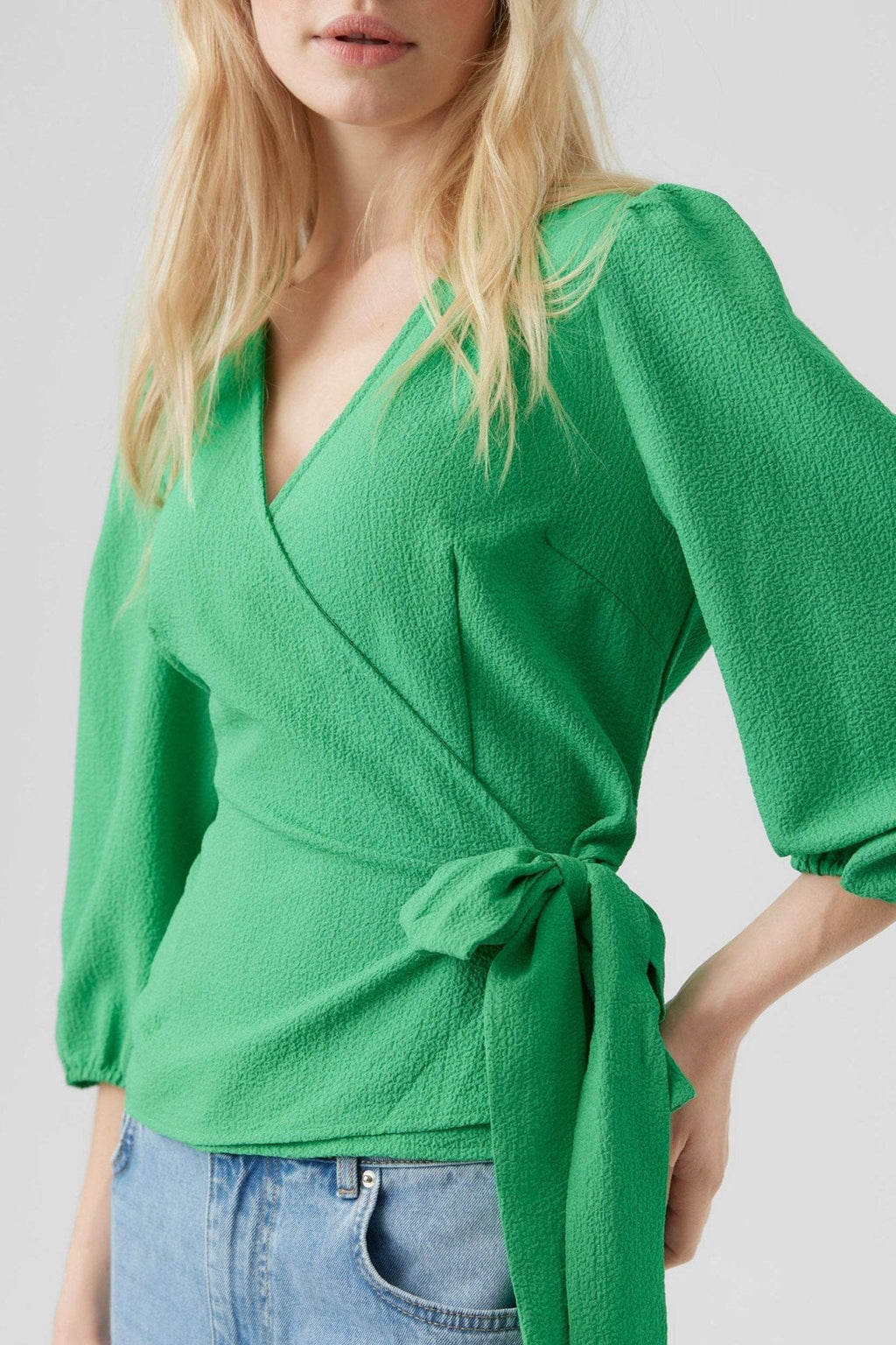 Pepper Aya Bluse - Verde brillante