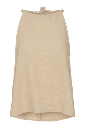 Natali Halterneck Top - Crema irlandesa