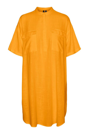 Line Mini Dress - Radiant Yellow