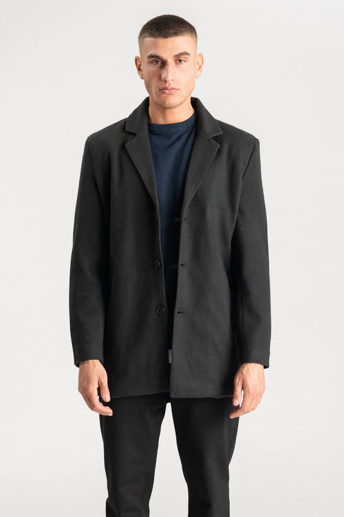 Woolcoat - Black - TeeShoppen Group™