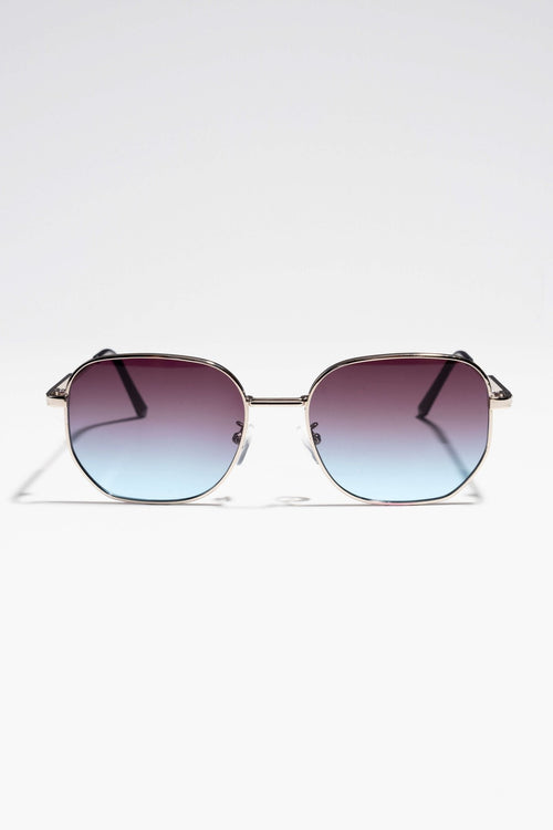 Zaza Sunglasses - Silver/Blue - TeeShoppen Group™ - Accessories - TeeShoppen