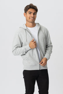 Sudadera con cremallera - Gris ceniza