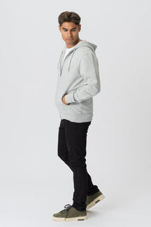 Zip Hoodie - Ash Grey