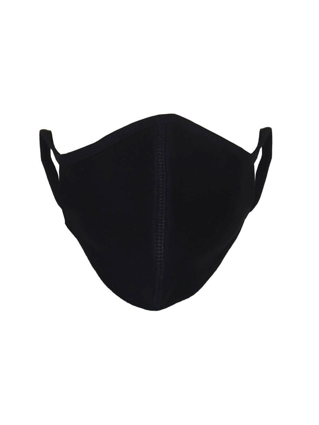 10 pcs. Máscara de tela con 3 capas - negro (algodón orgánico)
