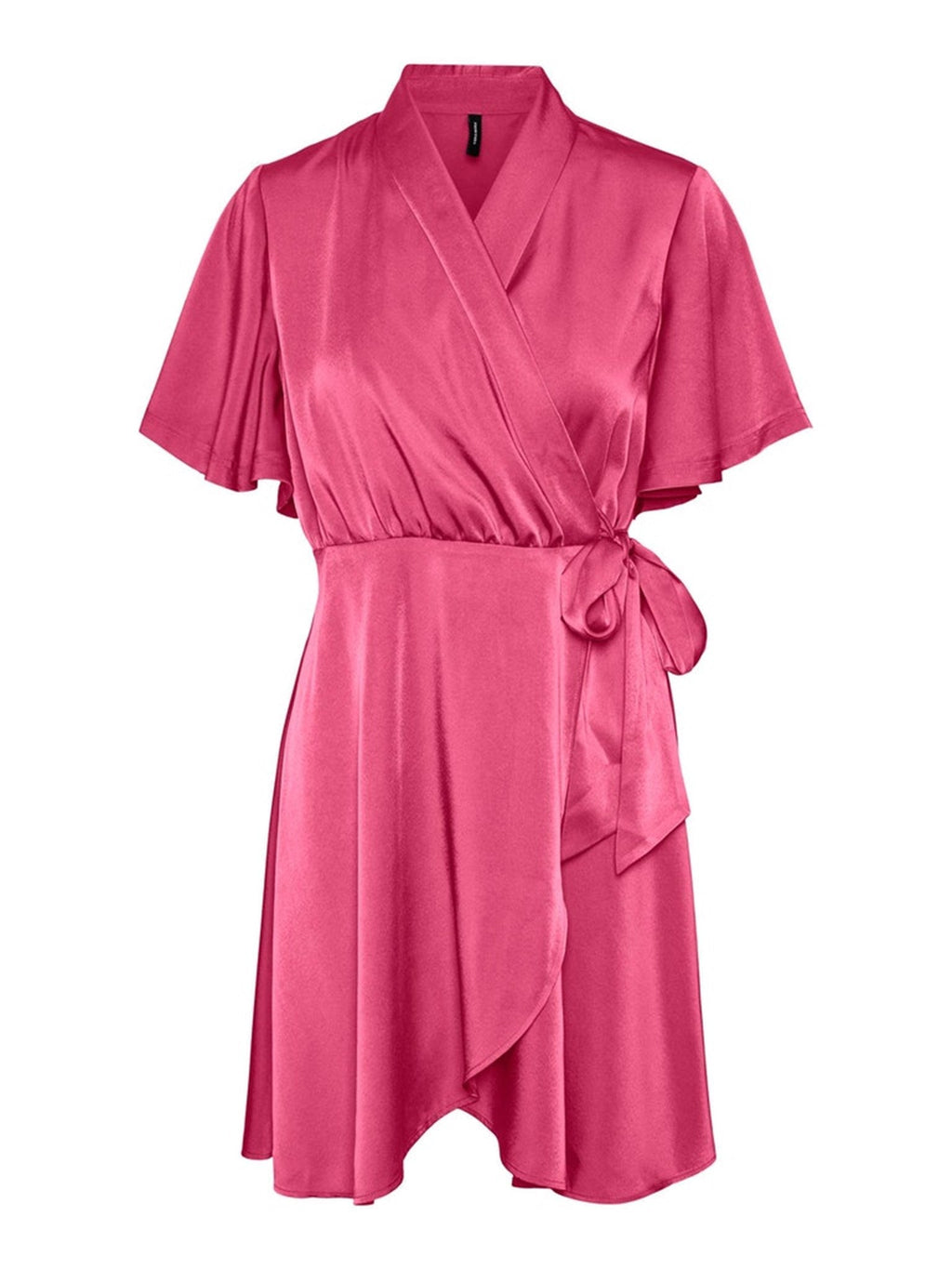 Vestido de envoltura amelia - rosa fuerte